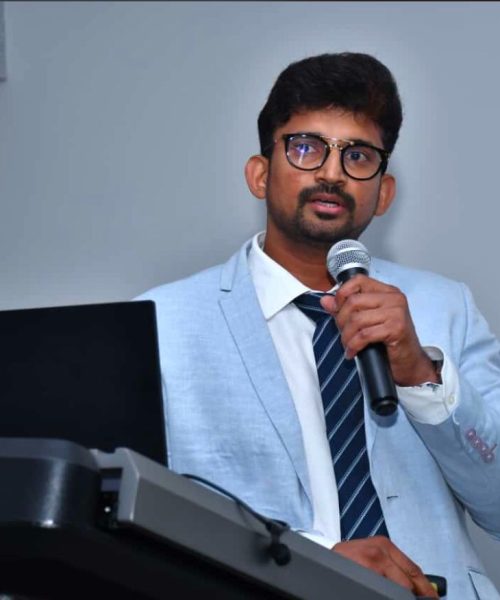 cancer specialist in Chennai delivering oncology lecture at international conference